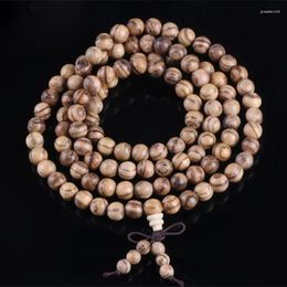 Strand Sennier Natural Vietnamise Encens 108 Perles 6 mm 8 mm Bouddha Prière Malas Bracelets Rosaire Bijoux en bois en bois