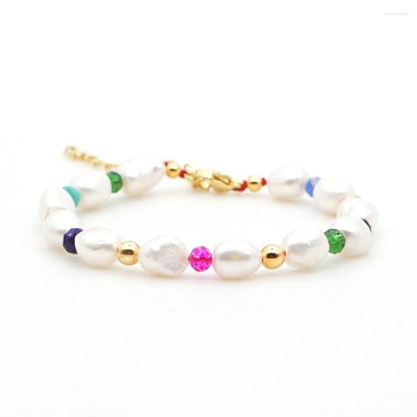 Strand Shell And Crystal Natural Stone Friendship Charmful Pearl Jewellery Bracelets avec le dernier style de mode 2023