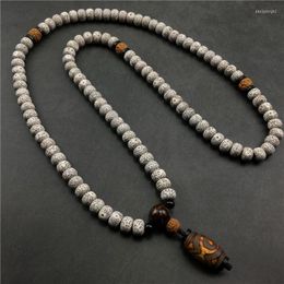 Strand SNQP Natural Star Moon Bodhisattva collar para hombres Hainan enero Buda cuentas colgante mujeres parejas 108 cuerdas de mano