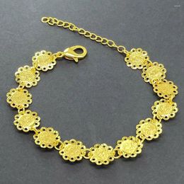Stron Special Design Gold Coin Bracelet Femme's Adjustable Plated 18K
