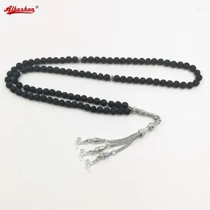 Strand Tasbih 99 perles de lave naturelle Misbaha Misbaha Pierre volcanique (6 mm x 99Beads)