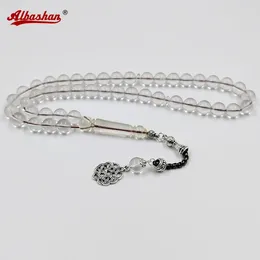 Strand Tasbih Bracelet de l'homme musulman en résine transparente 33 51 99 100 Perles de prière du chapelet Accessoires arabes mode islamique