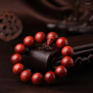 Strand Technology de material antiguo de alta densidad Pulsera al por mayor Lobular Red Sandalwood Oil Grain Zambia Blood Beads