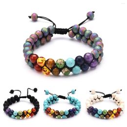 Strand Thaïlande Bracelet d'agate saine Cristaux de guérison Yoga Pierre Perles Bracelets Méditation Relax Anxiété Bracelet pour Femmes Hommes Cadeau