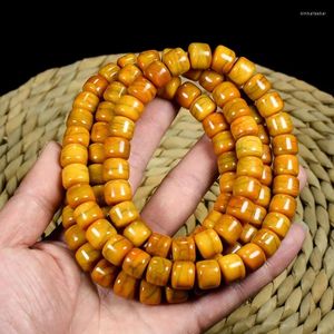 Bracelet en os de bœuf, perles de prière de Style tibétain, pour 108 os de Yak