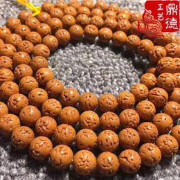 Strand tandeloze Rudraksha Bodhi kralen armband