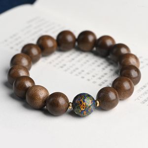 Strand Vietnam Huian Agarwood 12 mm Wenplay Bouddhist Beads Hand String Large Lacque Men Women Accessoires Bracelet Gift Chinese Style