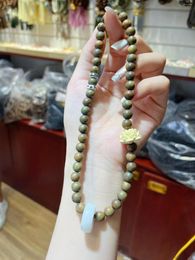 Pulseras Vintage de hebra para mujer, loto personalizado con anillo blanco, riqueza, buena suerte, joyería de seguridad, regalos de amistad Reiki 2023