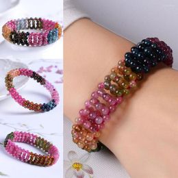 Strand Vintage Braid Bracelets Pierre Naturelle Perles Rondes Bracelet Pour Femmes Multicouche Boho Ethnique 3A Grade Bijoux Faits À La Main