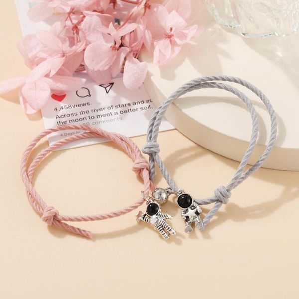 Strand Vintage Aimants Simples Attirer Couple Bracelet Ensemble Moon Star Shell Pendentif Amant Personnalisé