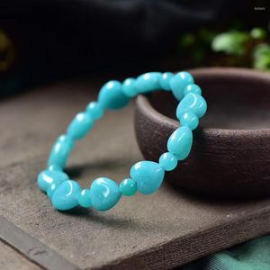 STRAND Groothandel Joursneige Lichtblauw Tianhe Natuurlijke stenen armbanden Hart Beadarmband voor vrouwen Girl Crystal Fresh Sieraden