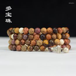 Bracelet de perles en bois pour femmes, 108 cordes à main faites d'une variété de matériaux d'acajou, Wen Wan Lovers, bijoux, couleurs d'usine