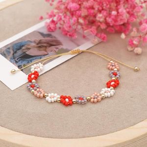 Strand YASTYT 2023 Bracelet marguerite pour femmes perles faites à la main Bracelets de fleurs chaîne réglable mignon bijoux romantiques cadeau pour elle