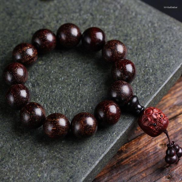 Strand Zambian Rosewood Follet Diy Hand String Beads Buddha Buddha Accesorios literarios para hombres y mujeres Artesanías de madera