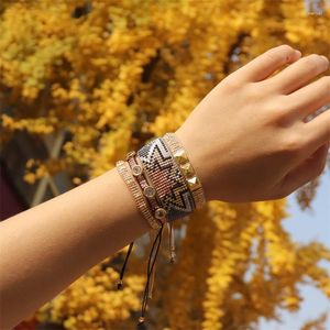 STRAND ZHONGVI Mexicaanse Miyuki Bead Bracelet Armbanden voor vrouwen sieraden trendy zirkoon sieraden verstelbare boho kleurrijke pulsera geschenken