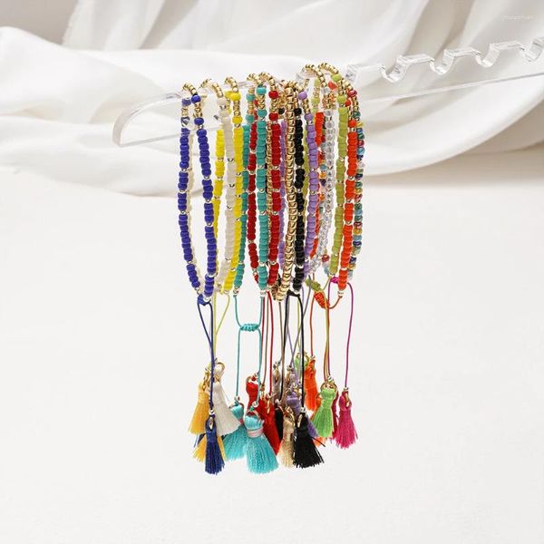 Strand ZMZY-Pulseras bohemias mexicanas para mujer, joyería para regalo, pulsera delicada de cuentas de semillas Miyuki, Pulseras finas simples para mujer