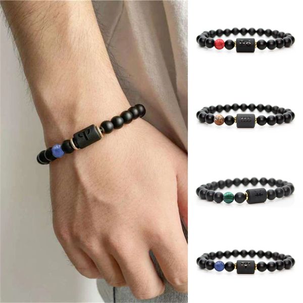 Brins 12 Bracelet Constellation Homme Zodiac Bangles hommes Cancer Virgo Leo Balance Bracelet pour femmes Amitié Couple Bracelets Cadeaux