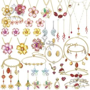 Brins 12023 Nouvelle tendance bijoux de haute qualité ensemble de luxe bohème coquille corallienne fleur de boucles d'oreilles de haricots rouges