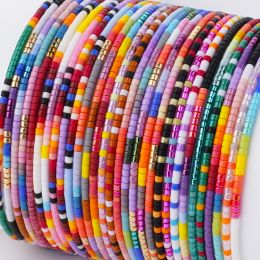 Brins 2023 Bohemian National Wind Breded Bracelet Rainbow Handmade Seed Perles à main Corde Femme Femme 1 Paire