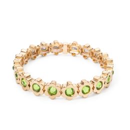 STRANDS 2023 Zomer Nieuw ontwerp Bloemarmbanden voor vrouwen kleurrijke zirkonia charme goud kleur bangle handgemaakte elatische kralen sieraden
