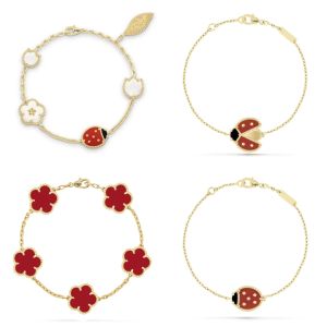 STARDS 2024 Hot Sale in Europa Lucky Clover Four Leaf Bracelet For Women Five Leaf Classic Fashion Fine Jewelry Luxury Brand