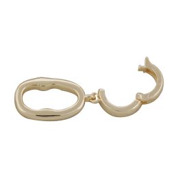 Brins 5pcs 14k fermoir ovale rempli d'or pour la fabrication du bracelet de collier, fermoir à ressort Pousser la fermeture du porte-lien du connecteur Renseignante