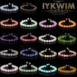 Brins 6 8 mm en pierre naturelle réglable bracelet Amethystes turquoises tourmalines rose quartz perles bijoux cadeau pour hommes femmes