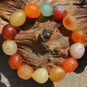 Strengen 8 mm 10 mm 12 mm 14 mm kralen Bracelet Smart sieraden Charm Natural Crystal Stone Raw Stone Alxa Hand String