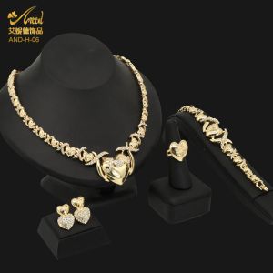 STRANDS ANIID XOXO ketting set oorbel sieraden Indiase bruiloft Gold vergulde Afrikaanse armband Bridale Ethiopische Pakistaanse Marokkaanse Dubai