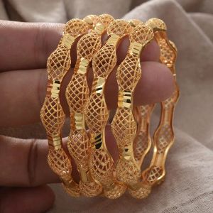 STRANDS annayoyo Africa Gold Color Flowers Bloemen voor bruiloft Meisjes vrouwen bloemenarmband armband Copper Jewelry