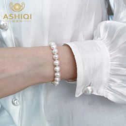 Strands Ashiqi Pulsera de perlas de agua dulce natural 925 Joyería de plata esterlina para mujeres Regalo