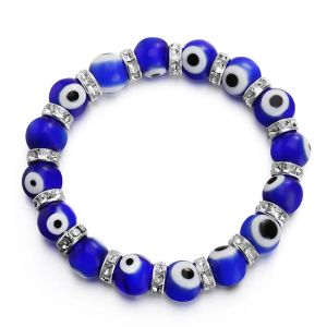 Brins Blue Turc Evil Eye Bead Bracelet For Women Mesdames Men Baby Baby Devil Greek Eye Jewelry, Hamsa, Nazar, Evil Eye Bracelets