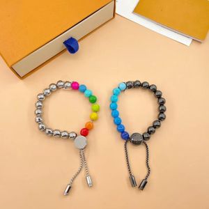 Brins de mode Chakras chaîne Bracelet de perles Designer Bracelet de perles rondes pour femme homme titane acier Bracelet approvisionnement