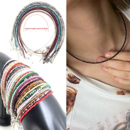 Strands Fashion Women Bracelet Collar de 23 mm Mini cuentas facetadas Natural Cirón Turmalina GarboN Agata Joya con cuentas