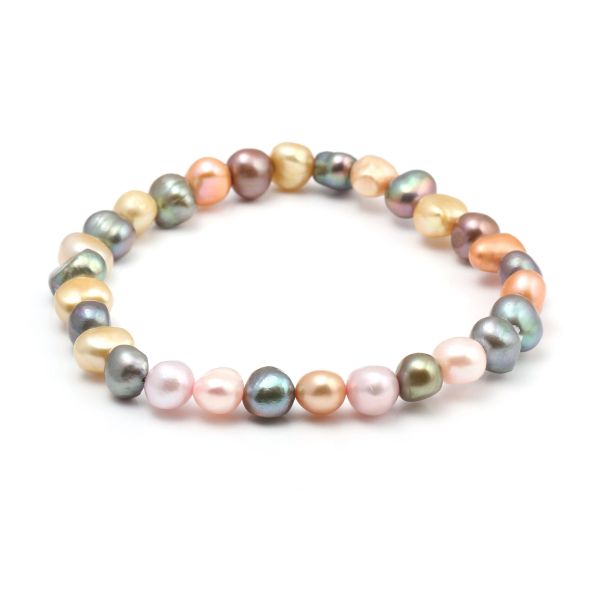 Brins Vente chaude 100% bracelet perlé naturel charms élastiques Bracelets de perles colorés Gift Perle pour une petite amie