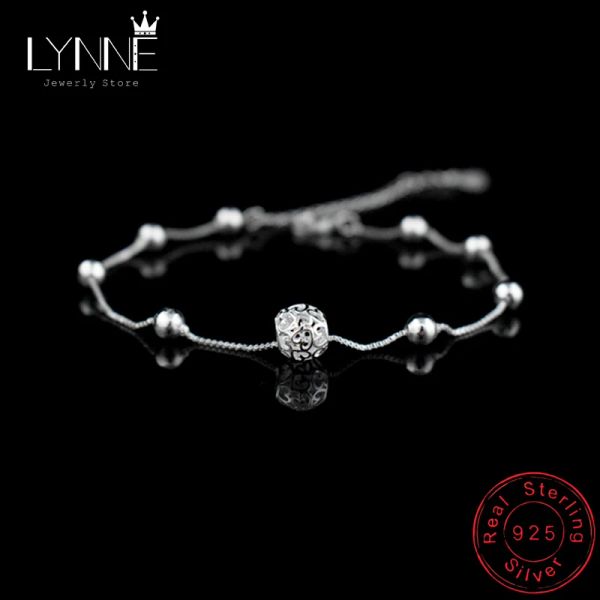 Brins Hot Sale Fashion 925 Chaîne de cheville en argent sterling Chaîne de bracelet de bracelet de bracelet pour femmes de bracelet pour femmes