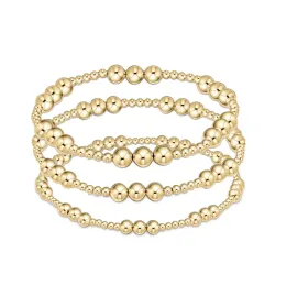 Brins Bracelet extensible kkbead Femme 18 K bracelets perles d'or imperméables pour femmes bijoux Pulseras Mujer