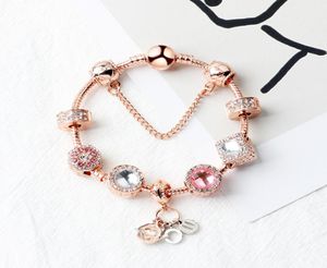 STRANDS MAGIC kralen Rose Gold Bracelet I Love You Diy Pendant Fashion Jewelry Whole6854532