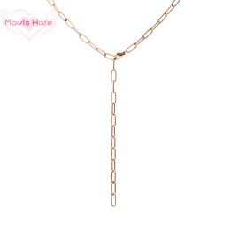 Brins Mavis Hare Collier de chaîne cohérent Bracelet Deux façons de le porter un collier en acier inoxydable 316L ou trois couches de bracelet