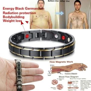 Hilos Joyas para hombres Terapia magnética ANTRISNORACIÓN Fatiga Hematita Hematita Pulsera para hombres Pulseras de energía saludable Joyería