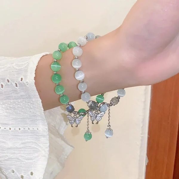 Brins Opal Sea Blue Treasure Moonlight Stone Bracelet pour les femmes Bracelet de luxe de luxe