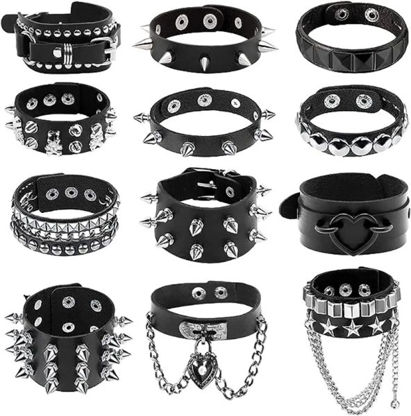 Brins bracelet punk bracelet cuir bracelet 80s bracelet punk rock bracelet bracelet gothique gothique gothique gothique