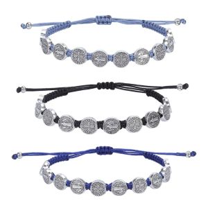 STRANDS RIGIEUX MARY HANDROPE MARY / SAN BENITO / SANTA JUDEA DA TADEO BRACELET ROSARY BRACELET GAD POUR HOMMES MENS ET FILLES