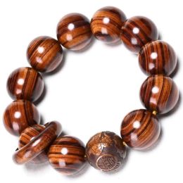 Brins de bracelet en palissanes parfumées perles de bracelet et femmes Bracelet Bracelet Agar bois de santal Pterocarpus Santalinus Ebony Rosaire