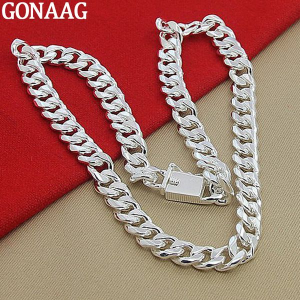 Brins Cordes 10 MM Hommes Collier Chaîne 925 Colliers En Argent Bijoux De Mode Accessoires 230801