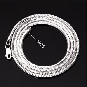 Strengen Strings BOCAI Echte S925 Sterling Zilveren Sieraden Geplatineerd Man en Vrouw Ketting Snake Bone Chain Koreaanse Mode Verjaardagscadeau 230729
