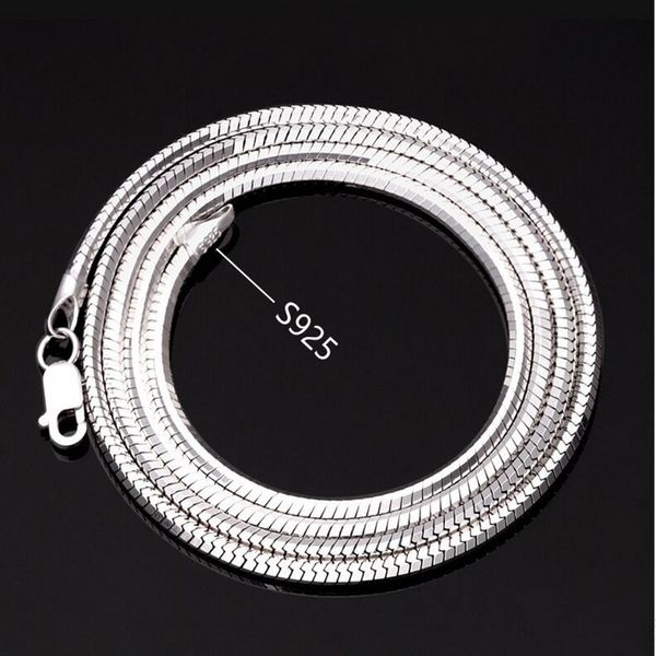 Brins Cordes BOCAI Réel S925 Bijoux En Argent Sterling Plaqué Platine Homme et Femme Collier Serpent Os Chaîne Coréenne Mode Cadeau D'anniversaire 230729