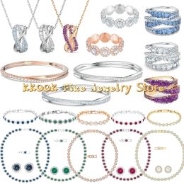 STRANDS Trend Crystal Fine Sieraden Sets voor Dames Angelic Necklace With Logo Originele Twist Luxury Bracelet Earring Ring Accessoires