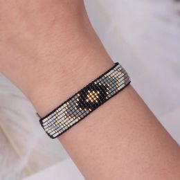 STRANDS ZHONGVI FASHIER GEOMETRISCHE Design Miyuki kralen Bracelet Bangle voor vrouwen Boheemse etnische sieraden armband voor Valentijnsdaggeschenk