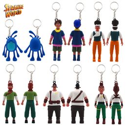 Strange World Keychain Cartoon Charme Animatie Banden PVC Perifere poppenzakken Munt Portemonnee Hanger